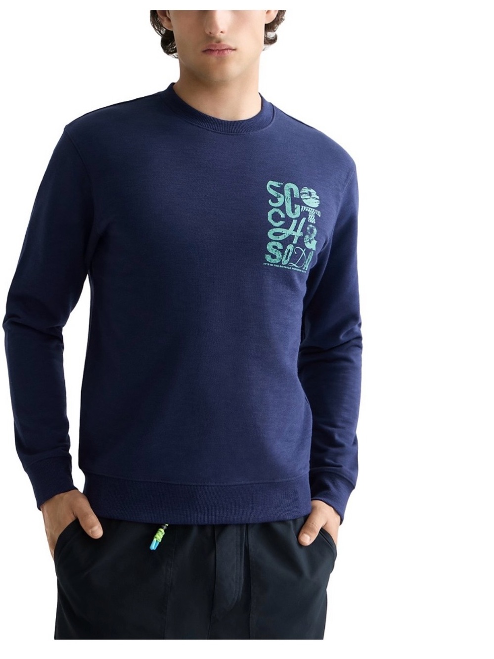 NWT Men’s Scotch & Soda Left chest logo sweatshirt